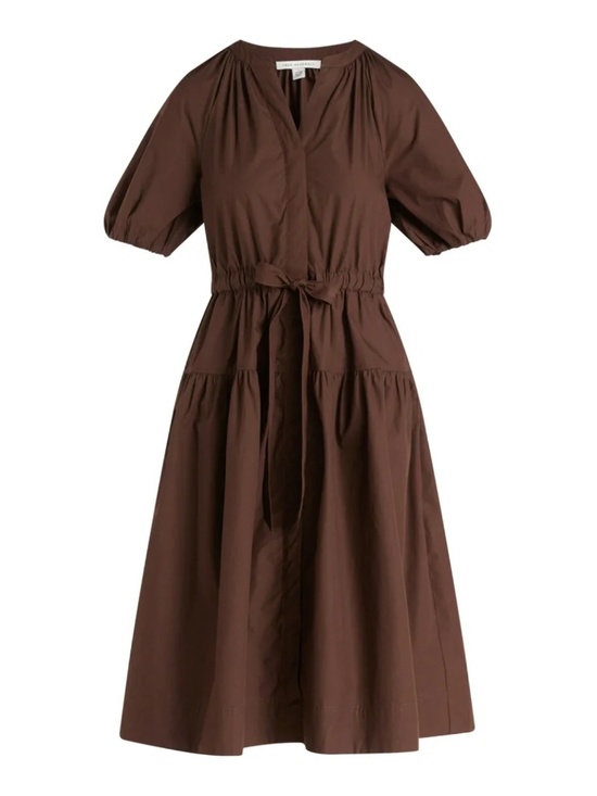 Free Assembly Dresses & Skirts - Free Assembly Women's and Women's Plus Cotton Midi Dress w/ Puff Sleeves